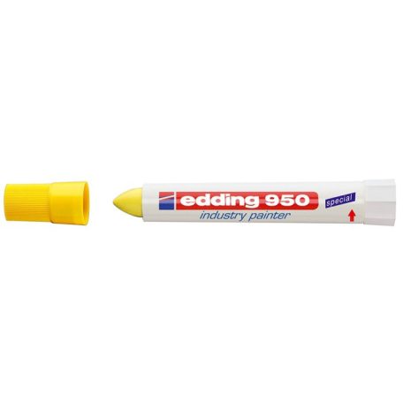 EDDING Jelölő marker, 10 mm, kúpos, EDDING "950", sárga