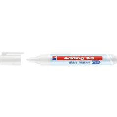 EDDING Üvegtábla marker, 1,5-3 mm, kúpos, EDDING, fehér