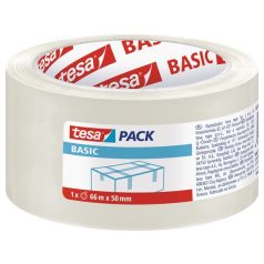   TESA Csomagolószalag, 50 mm x 66 m, TESA "Basic", átlátszó