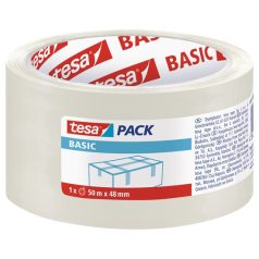   TESA Csomagolószalag, 48 mm x 50 m, TESA "Basic", átlátszó