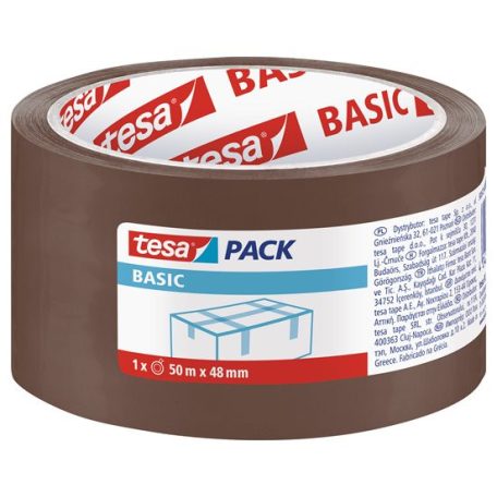 TESA Csomagolószalag, 48 mm x 50 m, TESA "Basic", barna