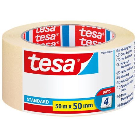 TESA Festő- és mázolószalag, 50 mm x 50 m, TESA "Standard 5089"