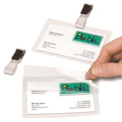   DJOIS Névkitűző, csíptetővel, hidegen laminálható, DJOIS