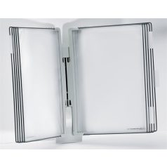   DJOIS Bemutatótábla tartó, fali, 10 db bemutatótáblával, DJOIS "Design", szürke