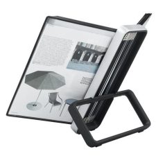   DJOIS Bemutatótábla tartó, asztali, A4, 10 db bemutatótáblával, DJOIS "Veo", ezüst-fekete