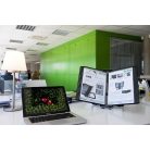 DJOIS Bemutatótábla tartó, asztali, A4, 10 db bemutatótáblával, DJOIS "Veo", ezüst-fekete