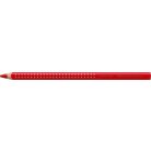 FABER-CASTELL Színes ceruza, háromszögletű, FABER-CASTELL "Grip 2001 Jumbo", piros