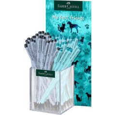   FABER-CASTELL Grafitceruza display, HB, háromszögletű, FABER-CASTELL "Dogs & Cats", vegyes minta