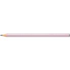 FABER-CASTELL Grafitceruza, B, háromszögletű, FABER-CASTELL "Sparkle Jumbo",  metál rózsaszín