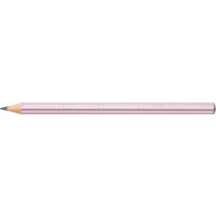   FABER-CASTELL Grafitceruza, B, háromszögletű, FABER-CASTELL "Sparkle Jumbo",  metál rózsaszín