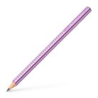 FABER-CASTELL Grafitceruza, B, háromszögletű, FABER-CASTELL "Sparkle Jumbo",  metál lila