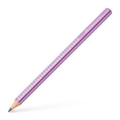   FABER-CASTELL Grafitceruza, B, háromszögletű, FABER-CASTELL "Sparkle Jumbo",  metál lila