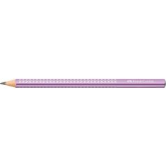   FABER-CASTELL Grafitceruza, B, háromszögletű, FABER-CASTELL "Sparkle Jumbo",  metál lila