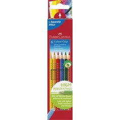   FABER-CASTELL Színes ceruza készlet, háromszögletű, FABER-CASTELL "Grip 2001", 6 különböző szín