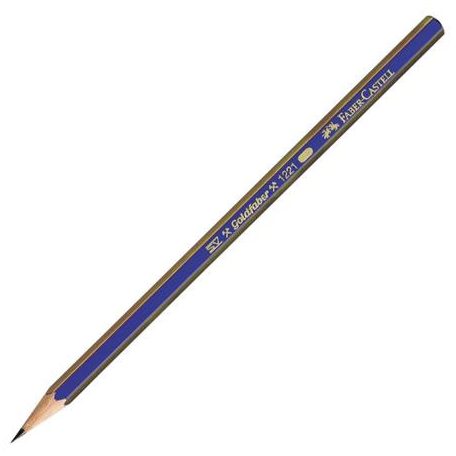 FABER-CASTELL Grafitceruza, 3B, hatszögletű, FABER-CASTELL "Goldfaber"