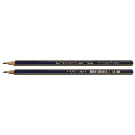FABER-CASTELL Grafitceruza, 4B, hatszögletű, FABER-CASTELL "Goldfaber"