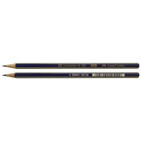 FABER-CASTELL Grafitceruza, 2H, hatszögletű, FABER-CASTELL "Goldfaber"