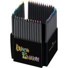 FABER-CASTELL Színes ceruza készlet, háromszögletű, FABER-CASTELL "Black Edition",  50 különböző szín
