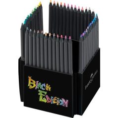   FABER-CASTELL Színes ceruza készlet, háromszögletű, FABER-CASTELL "Black Edition",  50 különböző szín