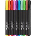 FABER-CASTELL Ecsetirón készlet, FABER-CASTELL "Black Edition" 10 különböző szín