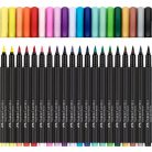 FABER-CASTELL Ecsetirón készlet, FABER-CASTELL "Black Edition", 20 különböző szín