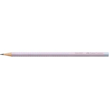 FABER-CASTELL Grafitceruza, B, háromszögletű, FABER-CASTELL "Grip 2001 Flow", rózsaszín-égkék