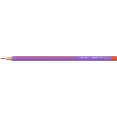   FABER-CASTELL Grafitceruza, B, háromszögletű, FABER-CASTELL "Grip 2001 Flow", piros-lila