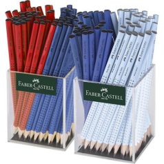   FABER-CASTELL Grafitceruza display, B, háromszögletű, FABER-CASTELL "Grip 2001", vegyes