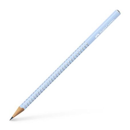 FABER-CASTELL Grafitceruza, B, háromszögletű, FABER-CASTELL "Sparkle", gyöngyház égkék