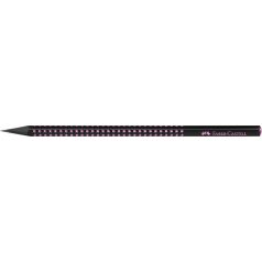   FABER-CASTELL Grafitceruza, B, háromszögletű, FABER-CASTELL, "Sparkle Midnight", fekete/rózsaszín