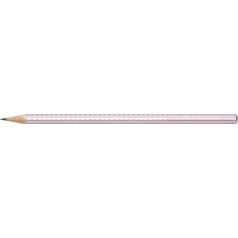   FABER-CASTELL Grafitceruza, B, háromszögletű, FABER-CASTELL "Sparkle", metál rózsaszín