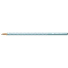   FABER-CASTELL Grafitceruza, B, háromszögletű, FABER-CASTELL "Sparkle", metál óceánkék