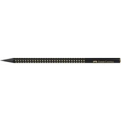   FABER-CASTELL Grafitceruza, B, háromszögletű, FABER-CASTELL, "Sparkle Midnight", fekete/arany