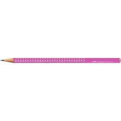   FABER-CASTELL Grafitceruza, B, háromszögletű, FABER-CASTELL "Sparkle Aurora", fukszia