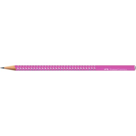 FABER-CASTELL Grafitceruza, B, háromszögletű, FABER-CASTELL "Sparkle Aurora", fukszia