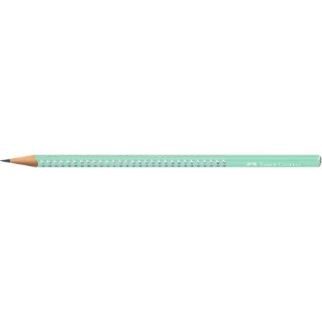 FABER-CASTELL Grafitceruza, B, háromszögletű, FABER-CASTELL "Sparkle Aurora", mentazöld