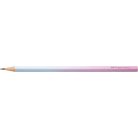 FABER-CASTELL Grafitceruza, B, háromszögletű, FABER-CASTELL "Flow", rózsa-égkék