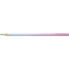   FABER-CASTELL Grafitceruza, B, háromszögletű, FABER-CASTELL "Flow", rózsa-égkék