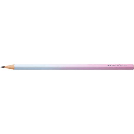 FABER-CASTELL Grafitceruza, B, háromszögletű, FABER-CASTELL "Flow", rózsa-égkék