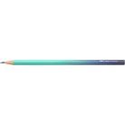FABER-CASTELL Grafitceruza, B, háromszögletű, FABER-CASTELL "Flow", türkiz-kék