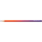 FABER-CASTELL Grafitceruza, B, háromszögletű, FABER-CASTELL "Flow", piros-lila
