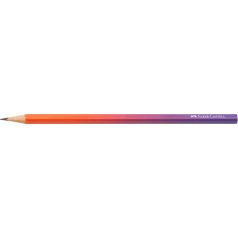   FABER-CASTELL Grafitceruza, B, háromszögletű, FABER-CASTELL "Flow", piros-lila
