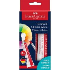   FABER-CASTELL Tempera készlet, tubusos, 3x7,5 ml, FABER-CASTELL, fehér