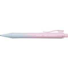   FABER-CASTELL Golyóstoll, 1 mm, XB, nyomógombos, rózsa-égkék tolltest, FABER-CASTELL "Daily Ball Flow", kék