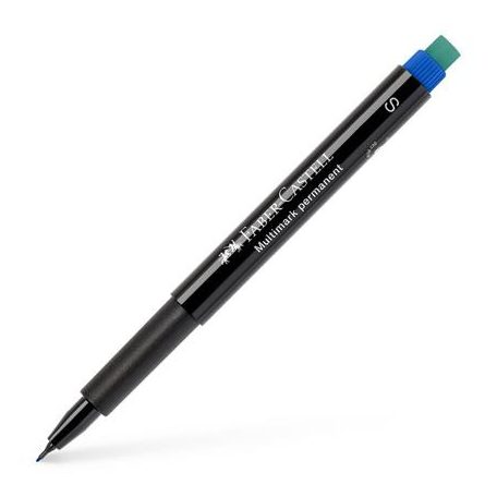FABER-CASTELL Alkoholos marker, OHP, 0,4 mm, FABER-CASTELL "Multimark 1523", kék