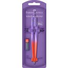 FABER-CASTELL Körző készlet, precíziós, FABER-CASTELL "Stream Flow", vegyes színek