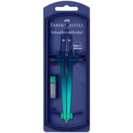 FABER-CASTELL Körző készlet, precíziós, FABER-CASTELL "Stream Flow", vegyes színek