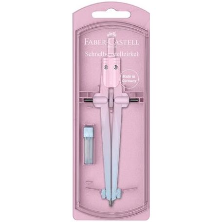 FABER-CASTELL Körző készlet, precíziós, FABER-CASTELL "Stream Flow", vegyes színek