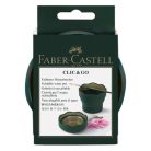 FABER-CASTELL Ecsettál, műanyag, FABER-CASTELL "Click&Go", zöld