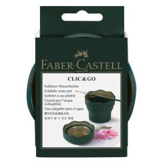   FABER-CASTELL Ecsettál, műanyag, FABER-CASTELL "Click&Go", zöld
